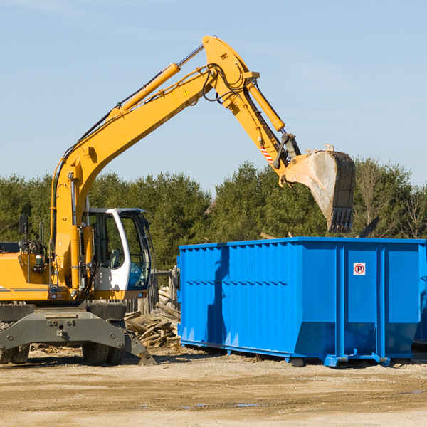 can i choose the location where the residential dumpster will be placed in Butte North Dakota